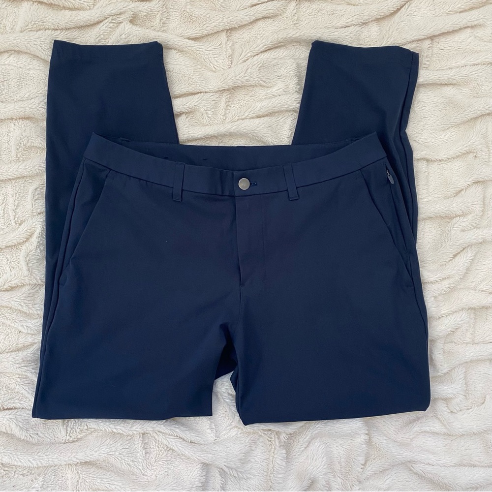 NWOT Lululemon ABC Slim-Fit Golf Trouser navy men's pants Sz 33 - Picture 2 of 9
